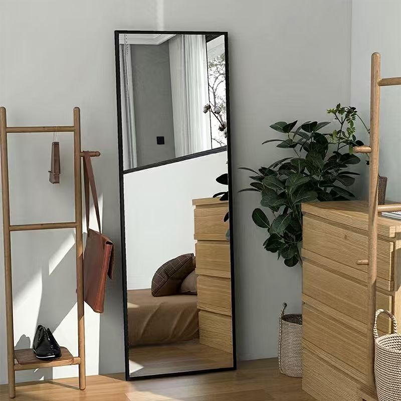 Rounded Corner Floor Mirror